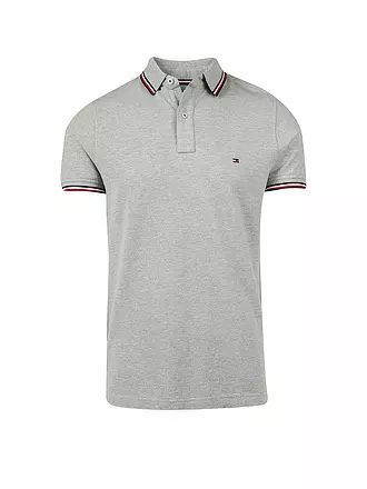 TOMMY HILFIGER | Polo Slim Fit | grau